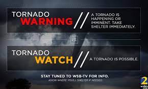 Tornado Warning vs Watch